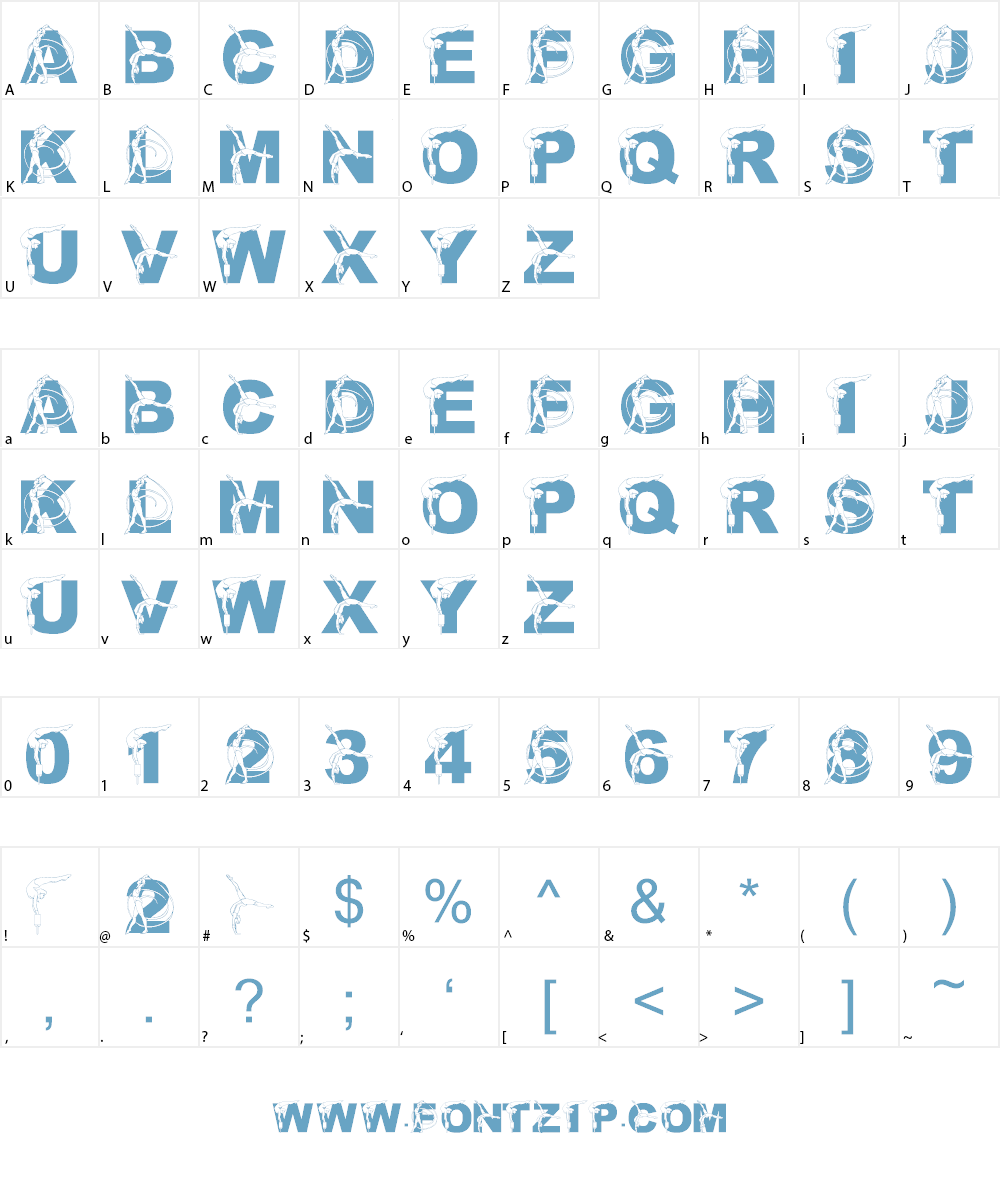 LMS Rhythmic Writing Font Character